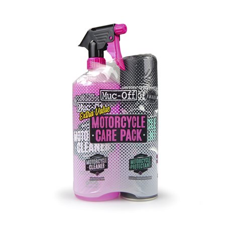 KIT DUO DE CUIDADO MOTO (MOTORCYCLE PROTECTANT + CLEANER) MUC-OFF CARE PACK