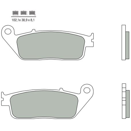 PASTILLAS DE FRENO SINTERIZADAS BREMBO 07074XS