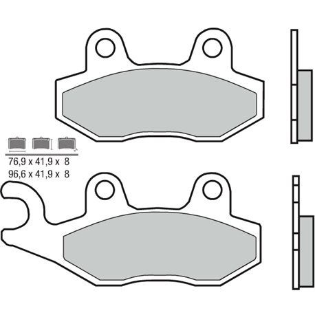 PASTILLAS DE FRENO SINTERIZADAS BREMBO 07076XS