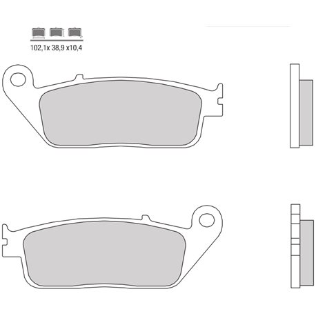 PASTILLAS DE FRENO SINTERIZADAS BREMBO 07096XS