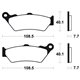 PASTILLAS DE FRENO ORGÁNICAS BREMBO 07BB0306