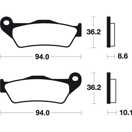 PASTILLAS DE FRENO ORGÁNICAS BREMBO 07BB2809