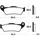 PASTILLAS DE FRENO SINTERIZADAS BREMBO 07BB28SP