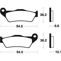 PASTILLAS DE FRENO SINTERIZADAS BREMBO 07BB28SP