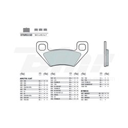 PASTILLAS DE FRENO SINTERIZADAS BREMBO 07GR53SD