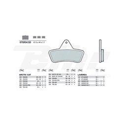 PASTILLAS DE FRENO SINTERIZADAS BREMBO 07GR54SD