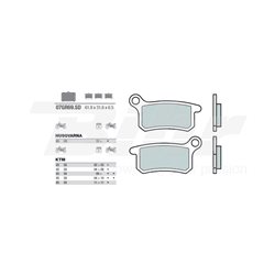 PASTILLAS DE FRENO SINTERIZADAS BREMBO 07GR69SD