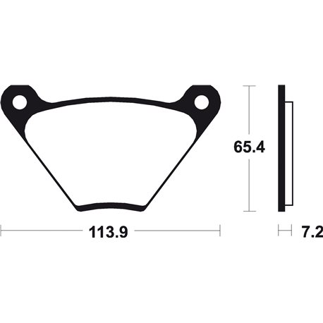 PASTILLAS DE FRENO ORGÁNICAS BREMBO 07HD0105