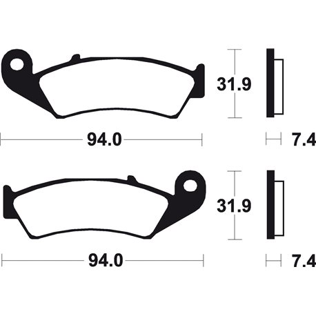 PASTILLAS DE FRENO ORGÁNICAS BREMBO 07HO2506