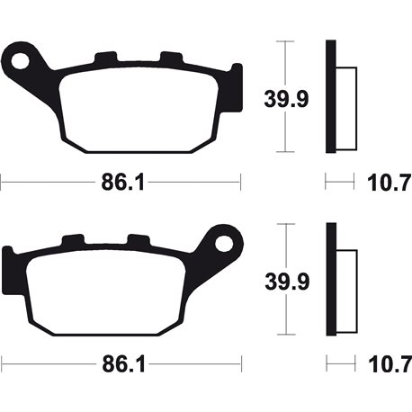 PASTILLAS DE FRENO SINTERIZADAS BREMBO 07HO27SP