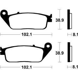 PASTILLAS DE FRENO ORGÁNICAS BREMBO 07HO3005