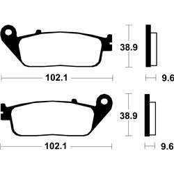 PASTILLAS DE FRENO ORGÁNICAS BREMBO 07HO4108