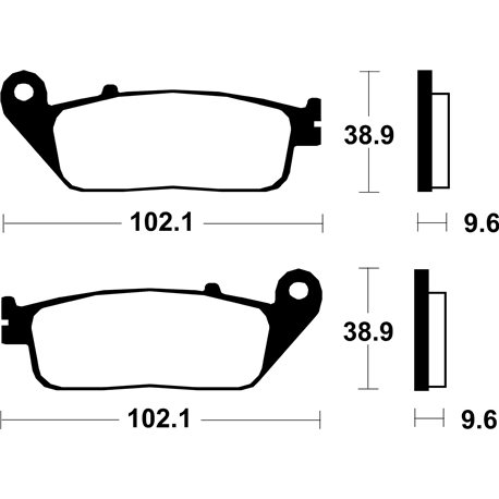 PASTILLAS DE FRENO ORGÁNICAS BREMBO 07HO4108