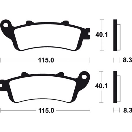 PASTILLAS DE FRENO ORGÁNICAS BREMBO 07HO4308