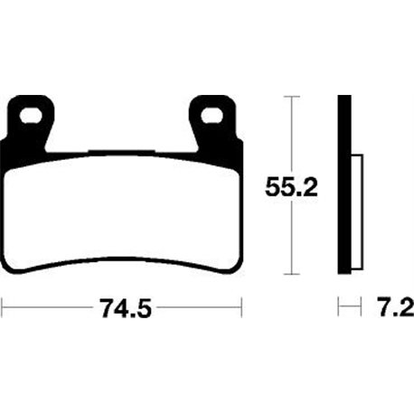 PASTILLAS DE FRENO ORGÁNICAS BREMBO 07HO4507