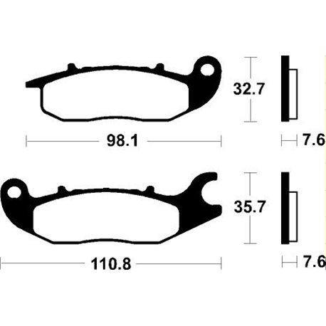 PASTILLAS DE FRENO ORGÁNICAS BREMBO 07HO5606