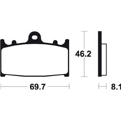 PASTILLAS DE FRENO ORGÁNICAS BREMBO 07KA1306