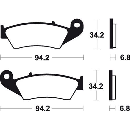 PASTILLAS DE FRENO ORGÁNICAS BREMBO 07KA1705