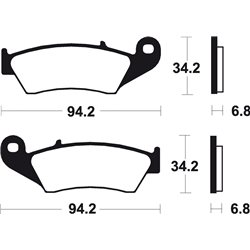 PASTILLAS DE FRENO SINTERIZADAS BREMBO 07KA17SD