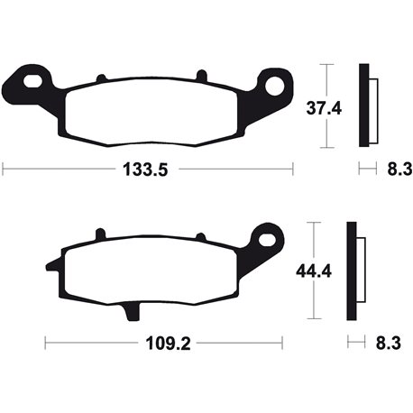 PASTILLAS DE FRENO ORGÁNICAS BREMBO 07KA1807