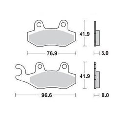 PASTILLAS DE FRENO ORGÁNICAS BREMBO 07SU1215