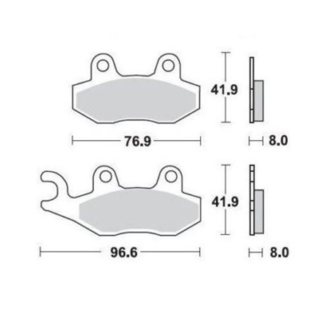 PASTILLAS DE FRENO ORGÁNICAS BREMBO 07SU12TT