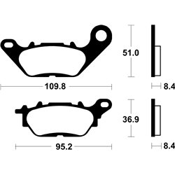 PASTILLAS DE FRENO ORGÁNICAS BREMBO 07YA28CC