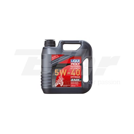 GARRAFA DE 4L ACEITE LIQUI MOLY 100% SINTÉTICO 4T SYNTH 5W-40 OFF ROAD RACE 3019