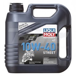 GARRAFA DE 4L ACEITE LIQUI MOLY MOTORBIKE 4T SEMI-SINTÉTICO 10W-40 STREET 1243