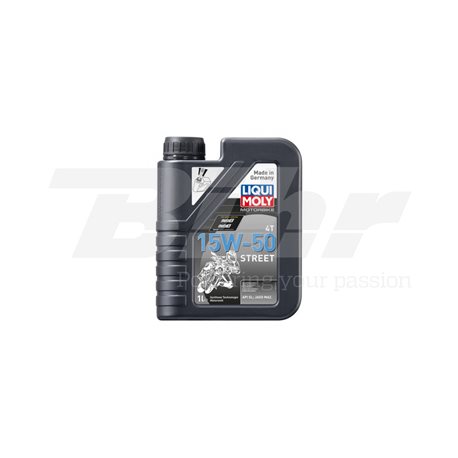 BOTELLA DE 1L ACEITE LIQUI MOLY MOTORBIKE 4T SEMI-SINTÉTICO 15W-50 STREET 2555