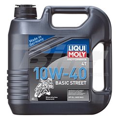 GARRAFA DE 4L ACEITE LIQUI MOLY MOTORBIKE 4T MINERAL 10W-40 BASIC STREET 3046