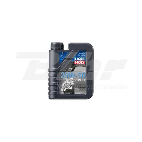 BOTELLA DE 1L ACEITE LIQUI MOLY MOTORBIKE 4T MINERAL 20W-50 STREET 1500