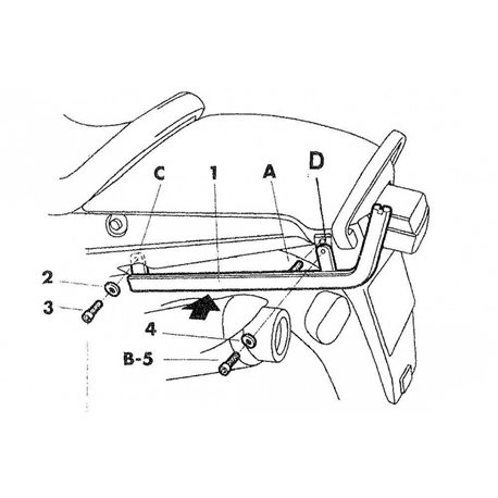 FIJACIONES TOP SHAD BMW R 850 /1100 96