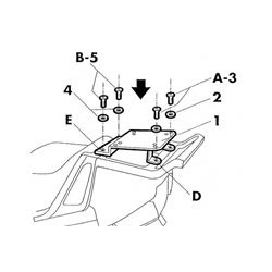 FIJACIONES TOP SHAD BMW RT/K1100 LT 95