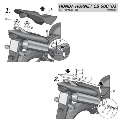 FIJACIONES TOP SHAD HOND.HORNET 600 03