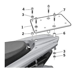 FIJACIONES TOP SHAD HONDA VISION 125 '12