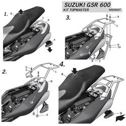 FIJACIONES TOP SHAD SUZUKI GSR 600'06