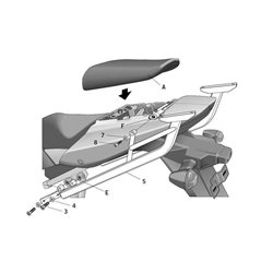 FIJACIONES TOP SHAD SUZUKI SV1000 (03)