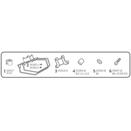 FIJACONES UNIVERSALES PARA ALFORJAS SHAD SIDE HOLDER ON TOP MASTER