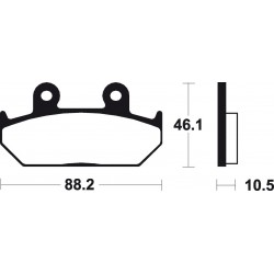 HONDA GLX 1500 (88-96) DELANTERAS BREMBO