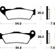 HUSABERG FC 250 (14-16) DELANTERAS BREMBO