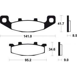 KAWASAKI TENGAI 650 (89-91) DELANTERAS BREMBO