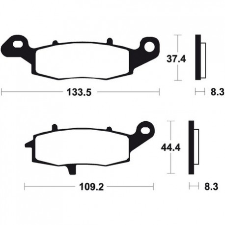 KAWASAKI VN CLASSIC TOURER FI (right caliper) 1500 (00-16) DELANTERAS BREMBO