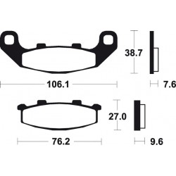 KAWASAKI XANTHUS 400 (92-16) DELANTERAS BREMBO