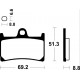 YAMAHA BT BULLDOG 1100 (02-16) DELANTERAS BREMBO