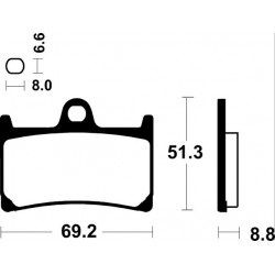 YAMAHA BT BULLDOG 1100 (02-16) DELANTERAS BREMBO