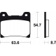 YAMAHA FZR 400 (85-87) DELANTERAS BREMBO