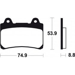 YAMAHA FZR 400 (90-16) DELANTERAS BREMBO