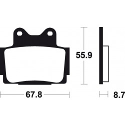 YAMAHA RD 125 (87-16) DELANTERAS BREMBO