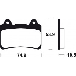 YAMAHA SRX 400 (87-89) DELANTERAS BREMBO